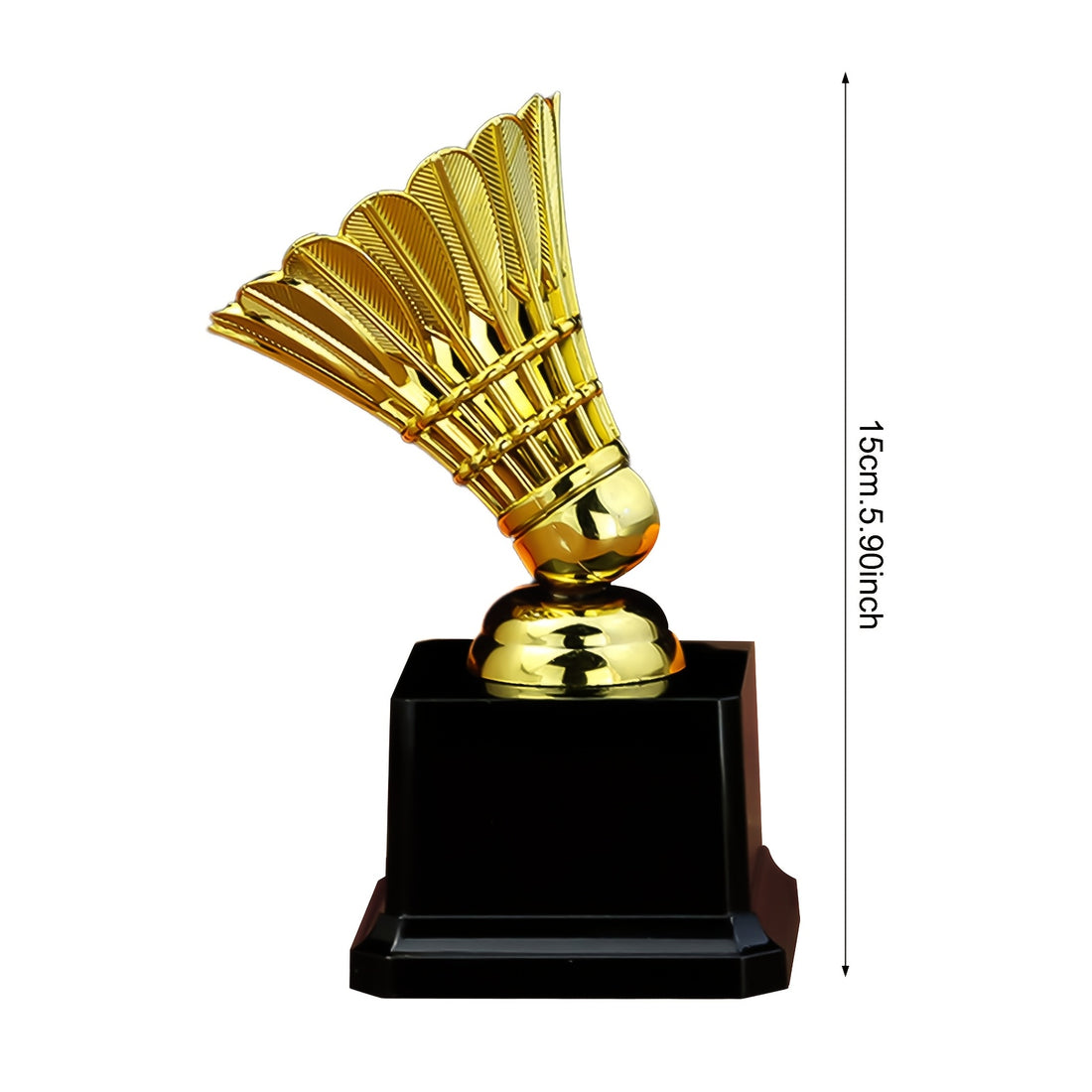 Elegant guldbadmintontrofæ