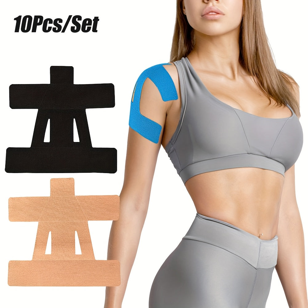 10 stk. Kinesiologitape til skulderen -Blå