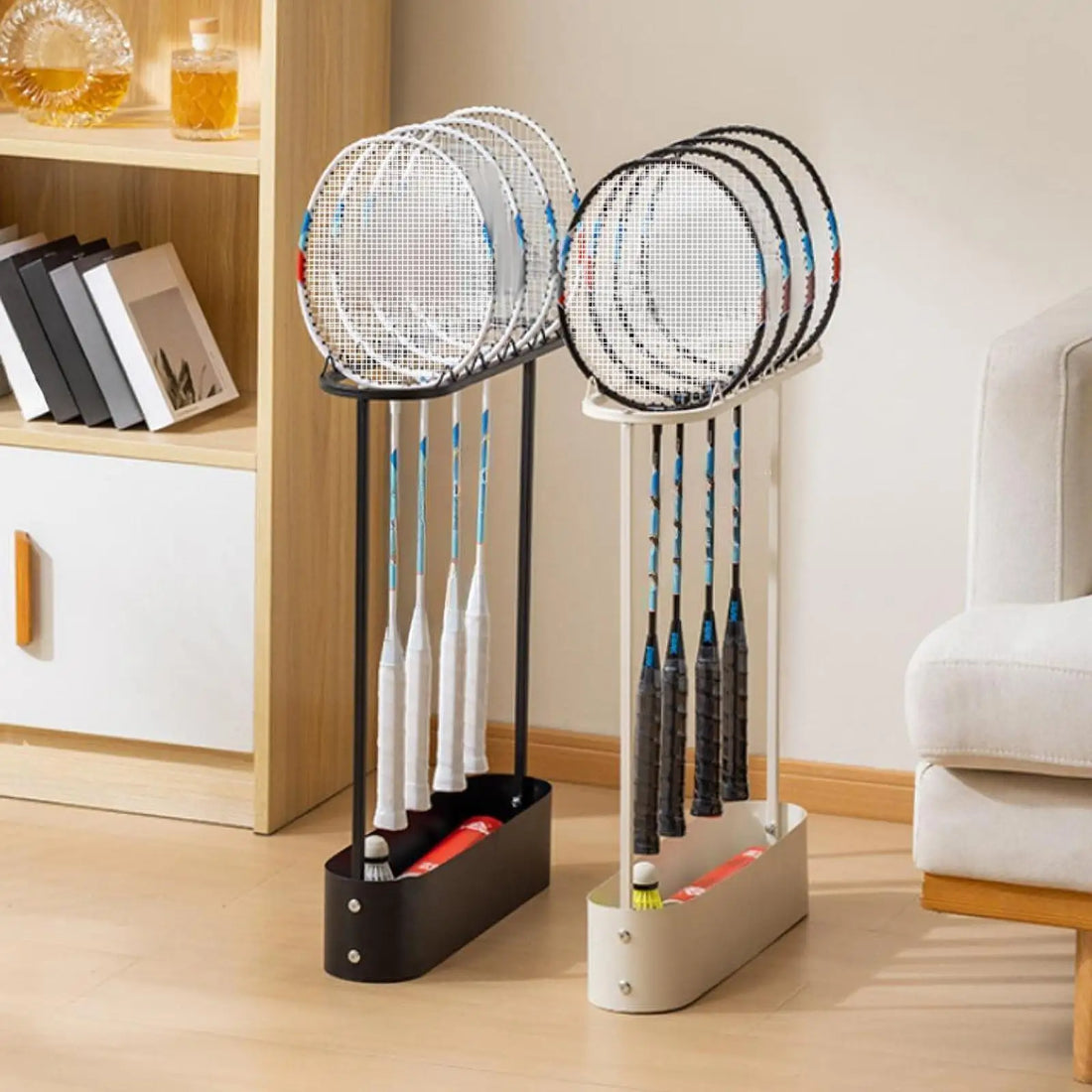 Stativ til badmintonketsjere