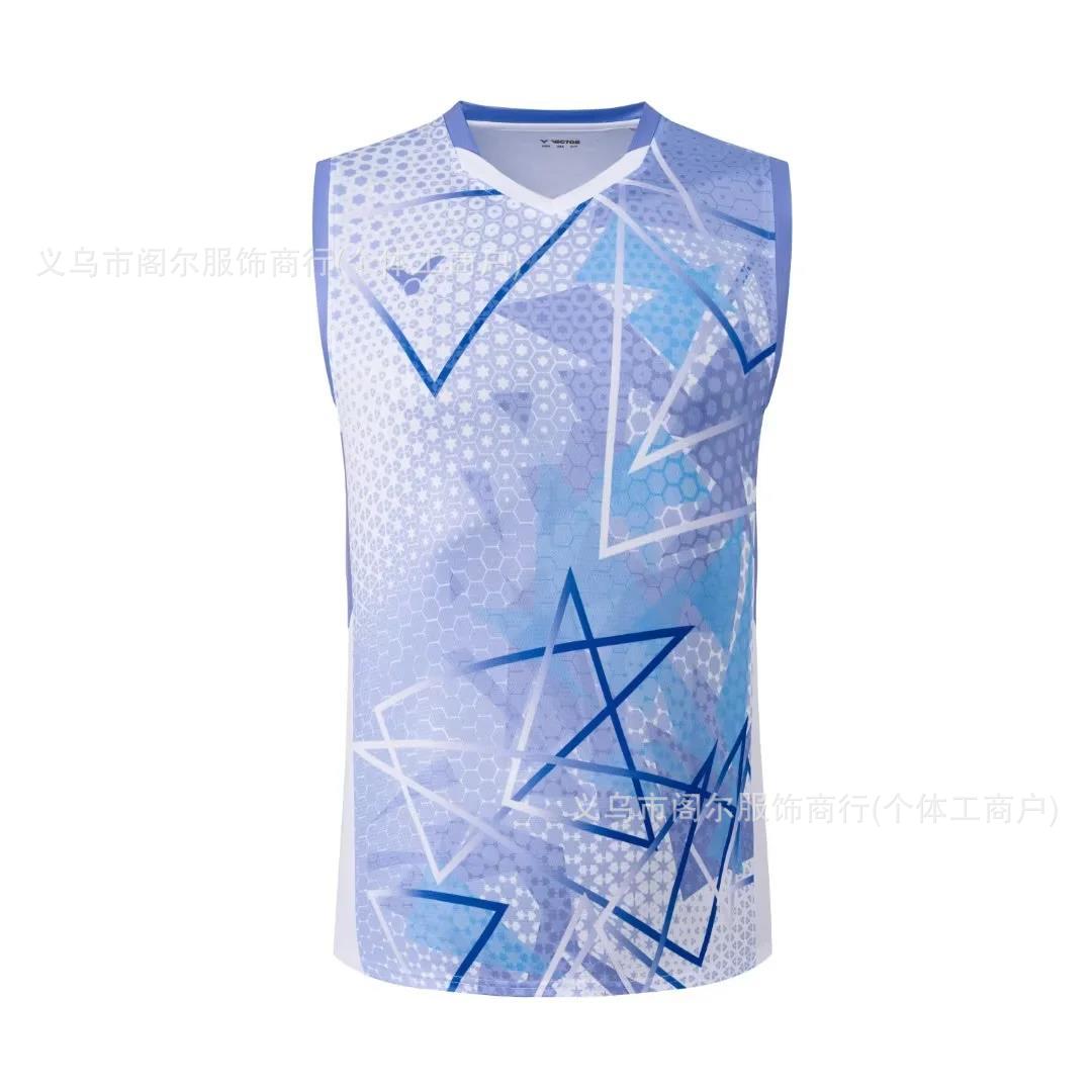 victor sleeveless badminton T shirt for Men