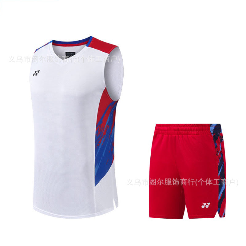 Sleeveless badminton jersey-Men