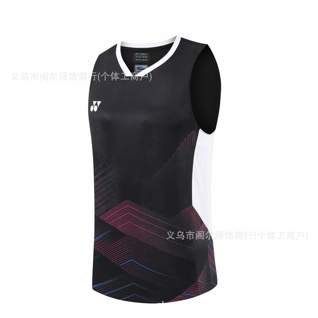 Sleeveless badminton jersey-Men