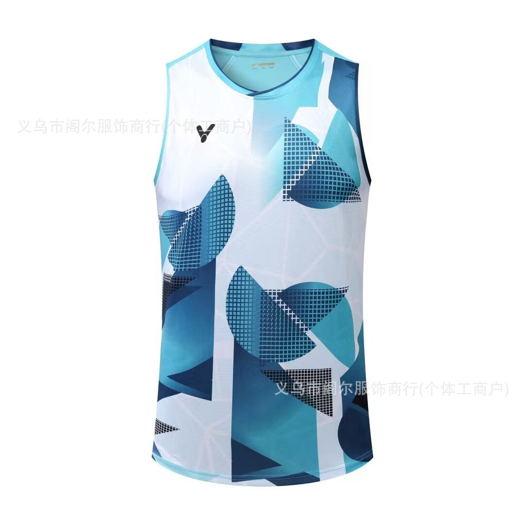 victor sleeveless badminton T shirt for Men