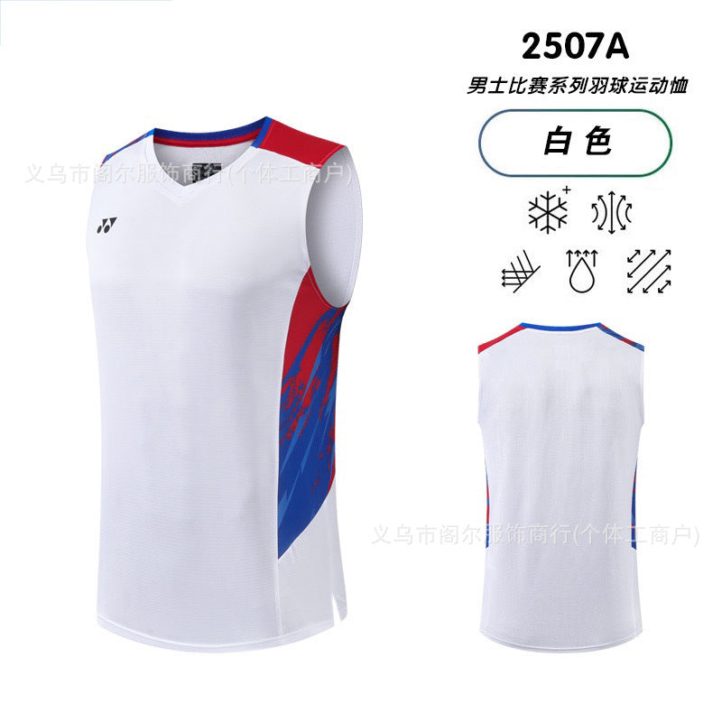 Sleeveless badminton jersey-Men