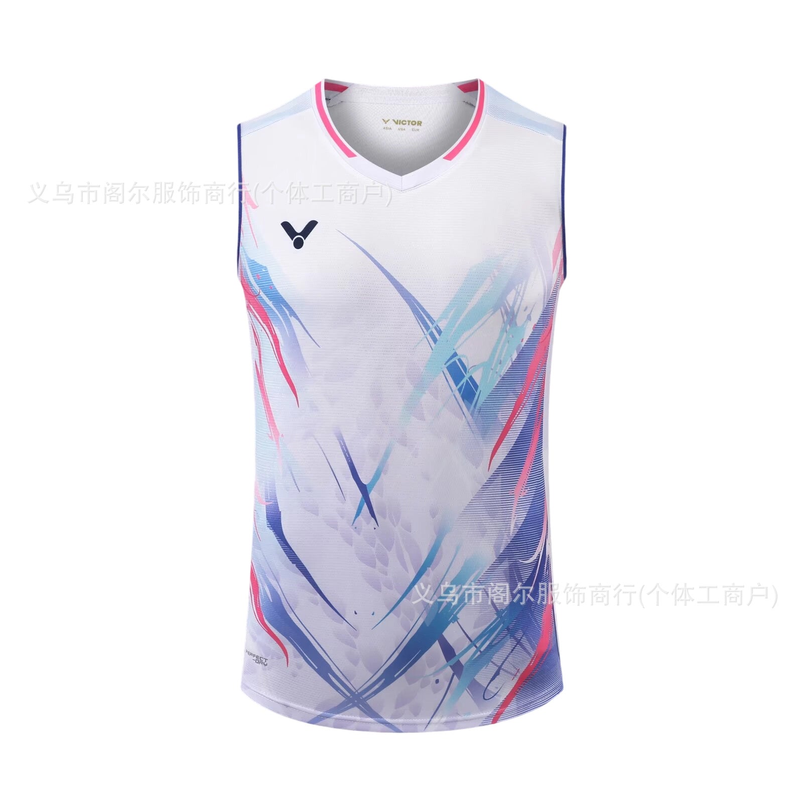 victor sleeveless badminton T shirt for Men