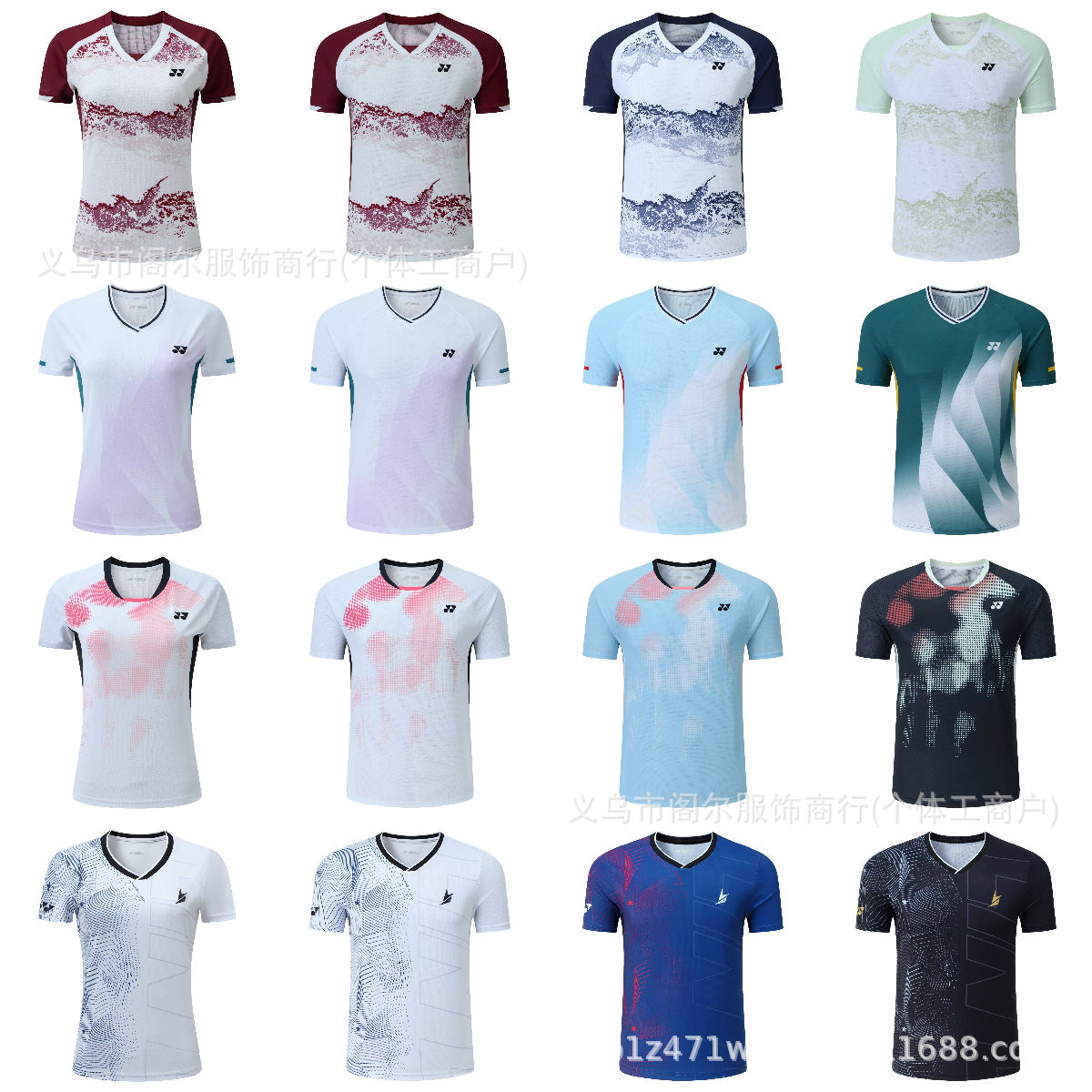 Professional quick-dry badminton T-shirts for men, women and kids