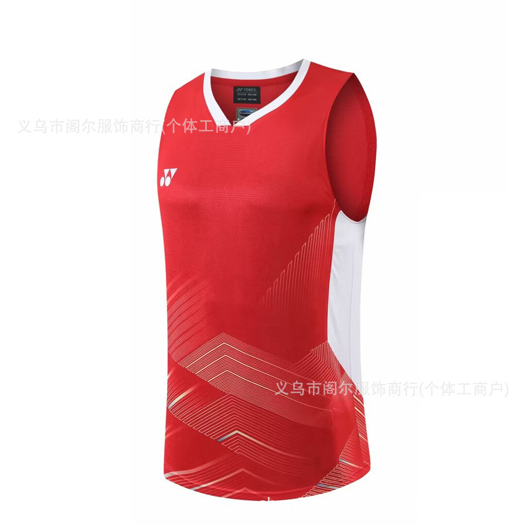 Sleeveless badminton jersey-Men