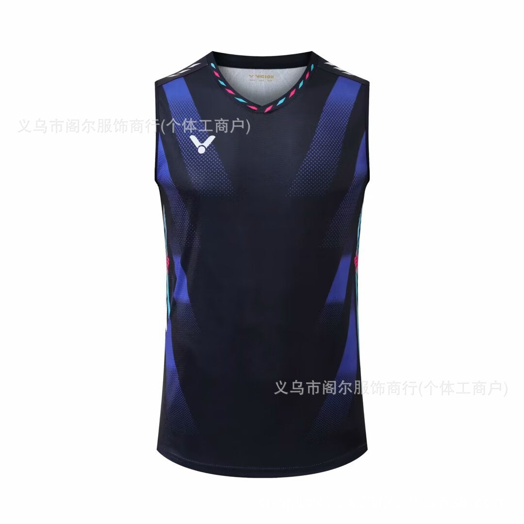 victor sleeveless badminton T shirt for Men