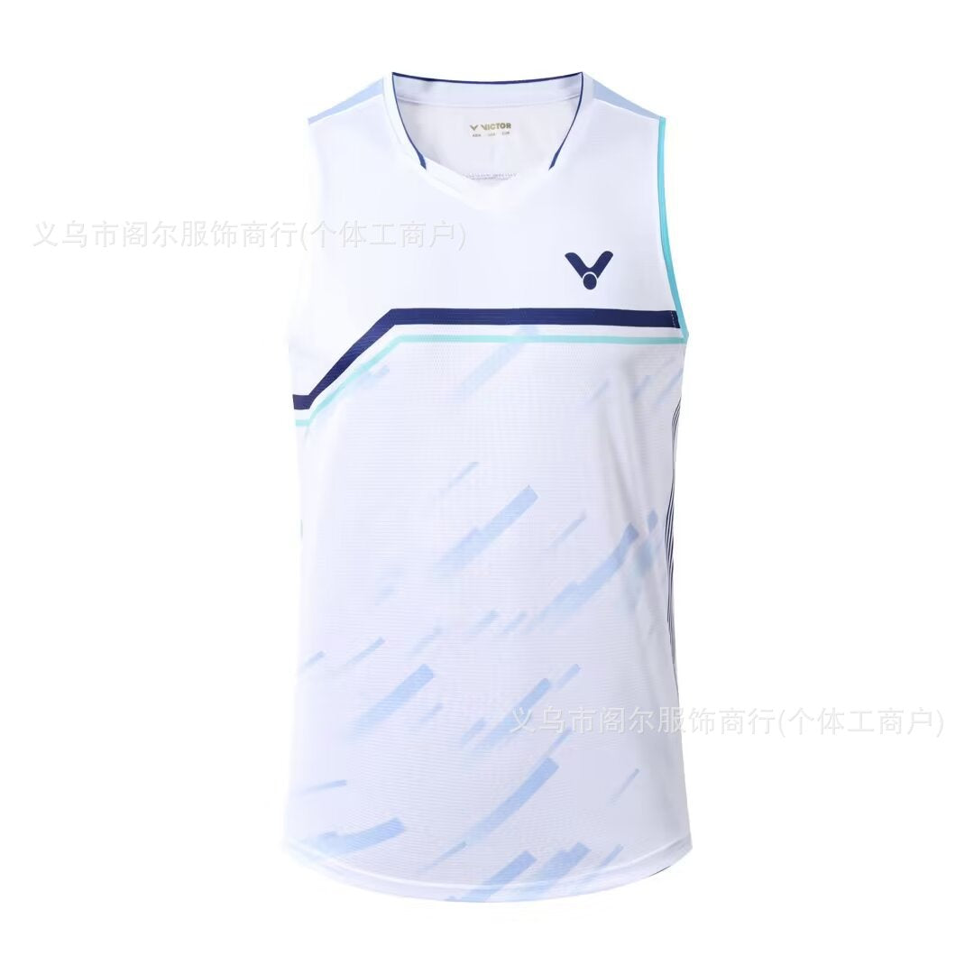 victor sleeveless badminton T shirt for Men