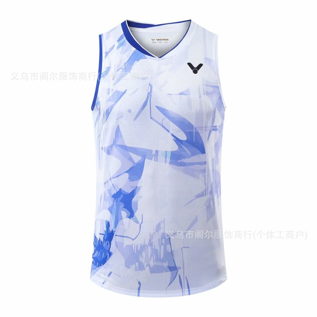 victor sleeveless badminton T shirt for Men