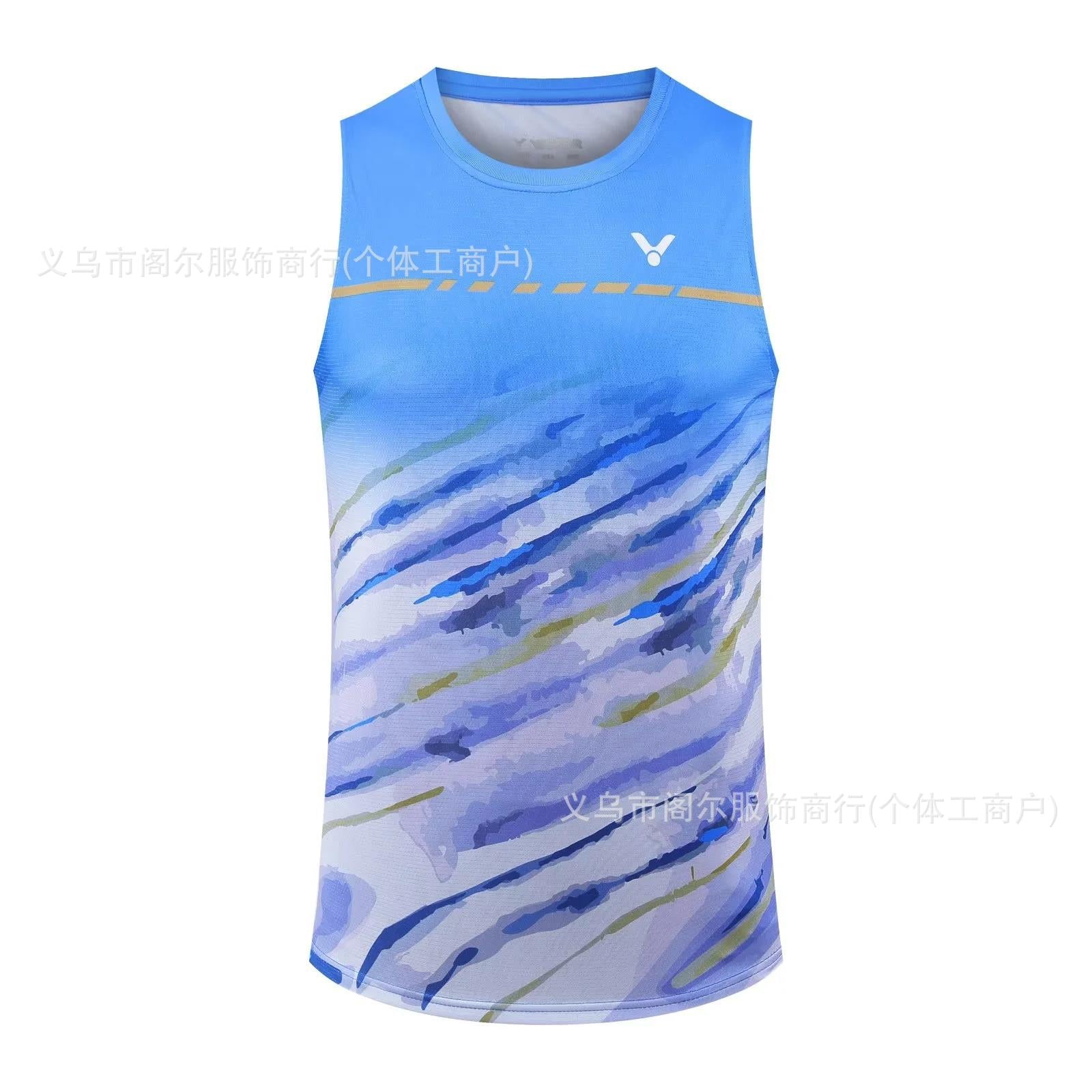 victor sleeveless badminton T shirt for Men