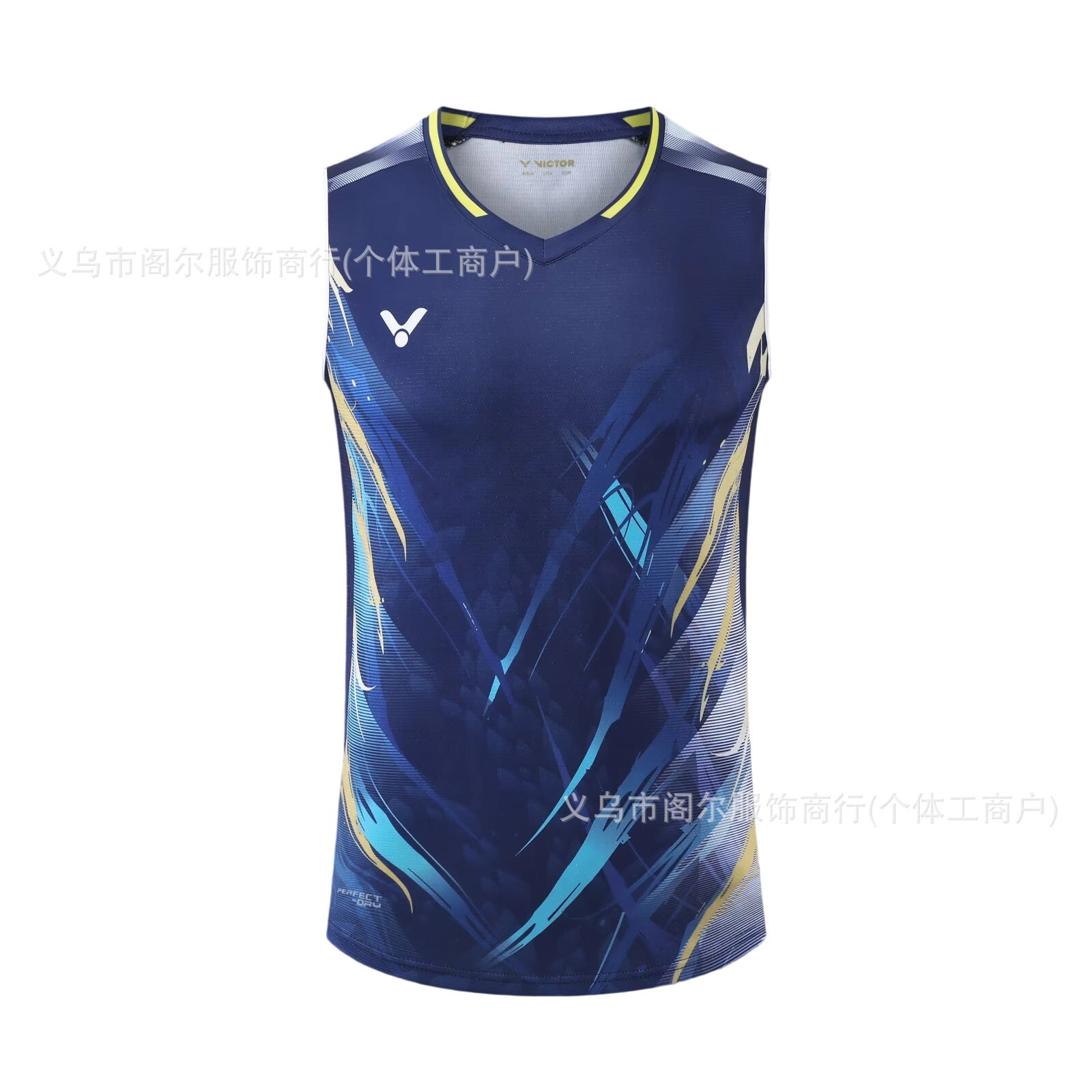 victor sleeveless badminton T shirt for Men