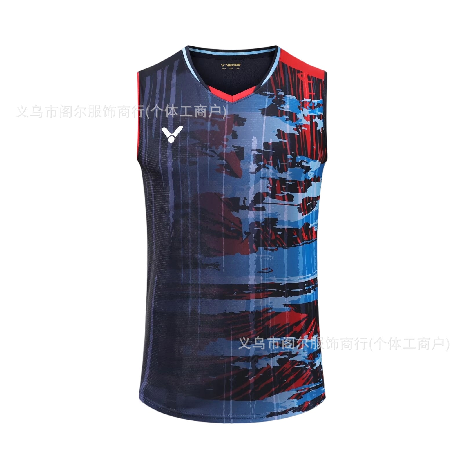 victor sleeveless badminton T shirt for Men