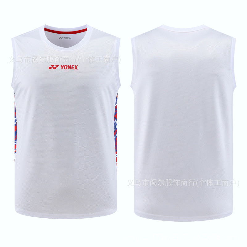 Sleeveless badminton jersey-Men