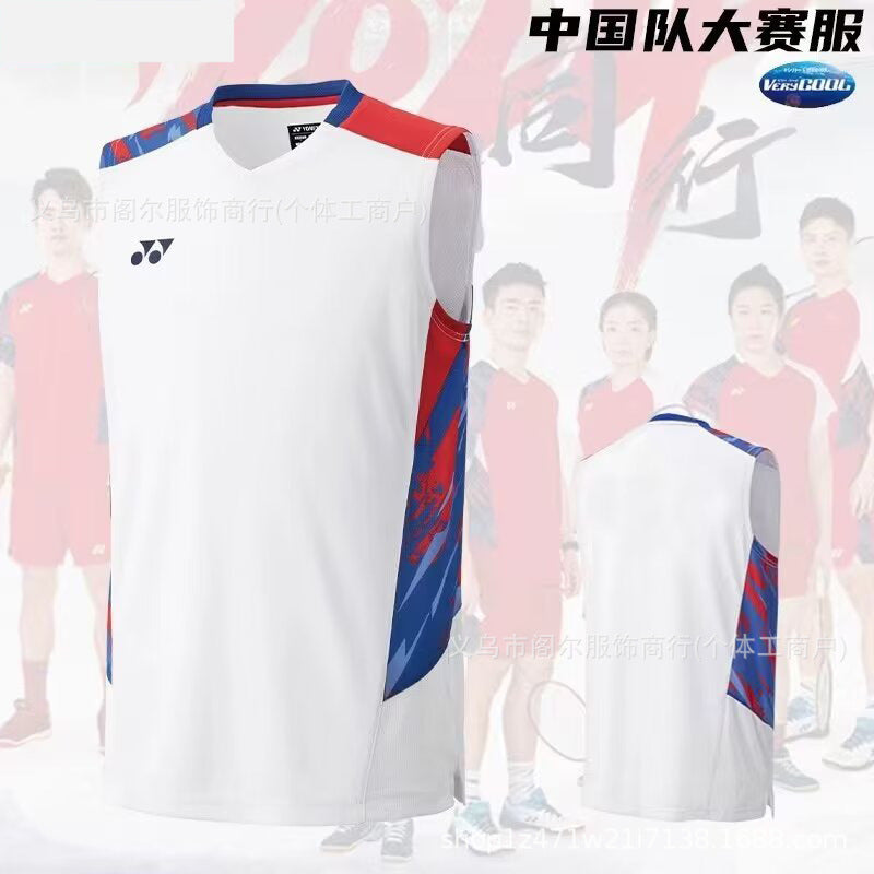 Sleeveless badminton jersey-Men