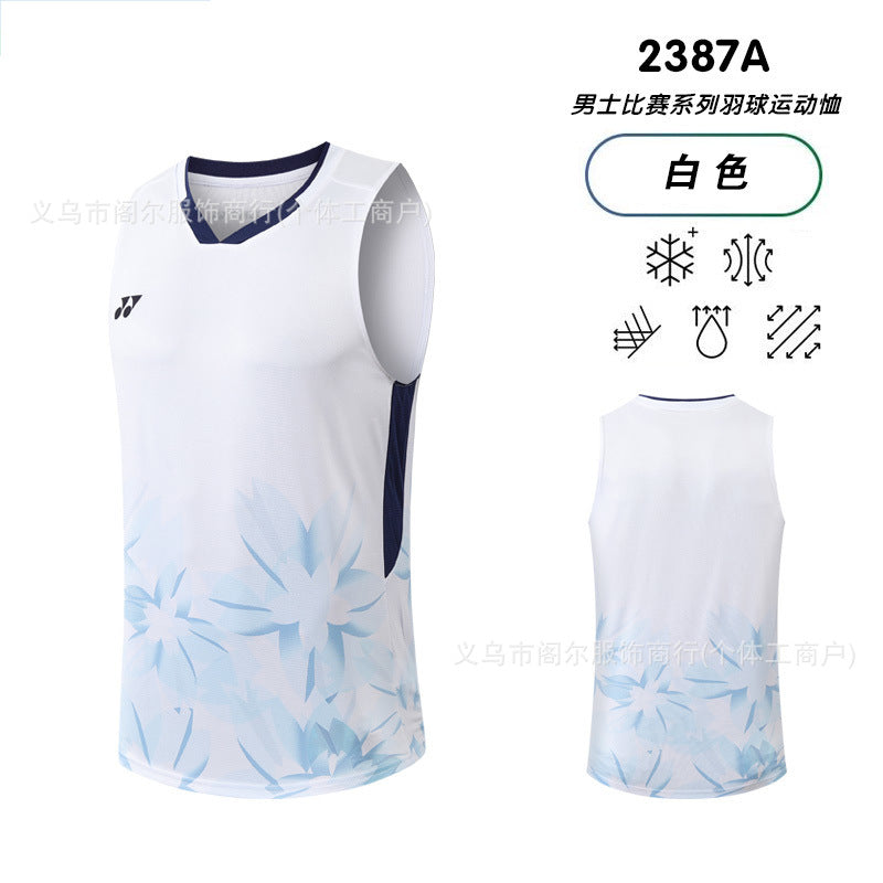 Sleeveless badminton jersey-Men