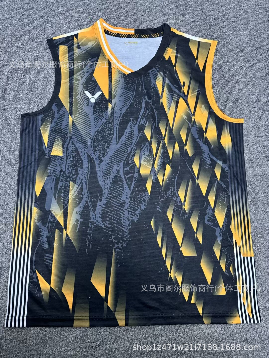 victor sleeveless badminton T shirt for Men