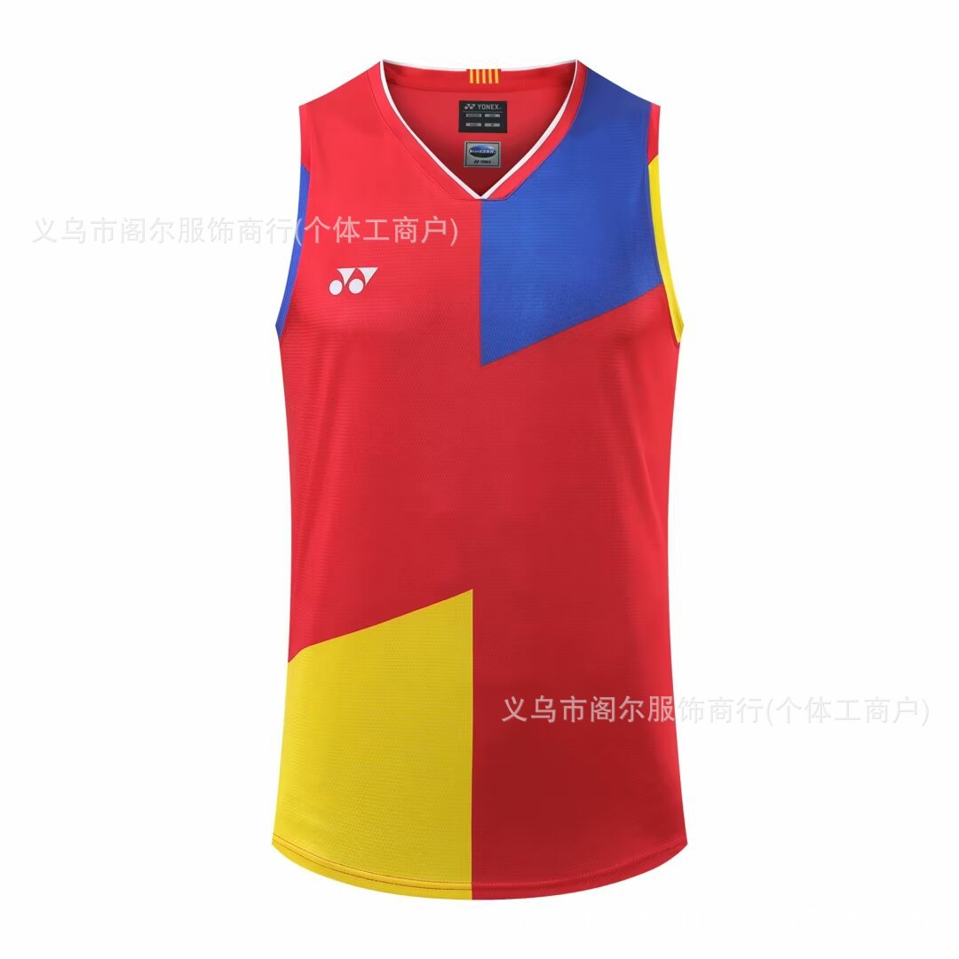 Sleeveless badminton jersey-Men