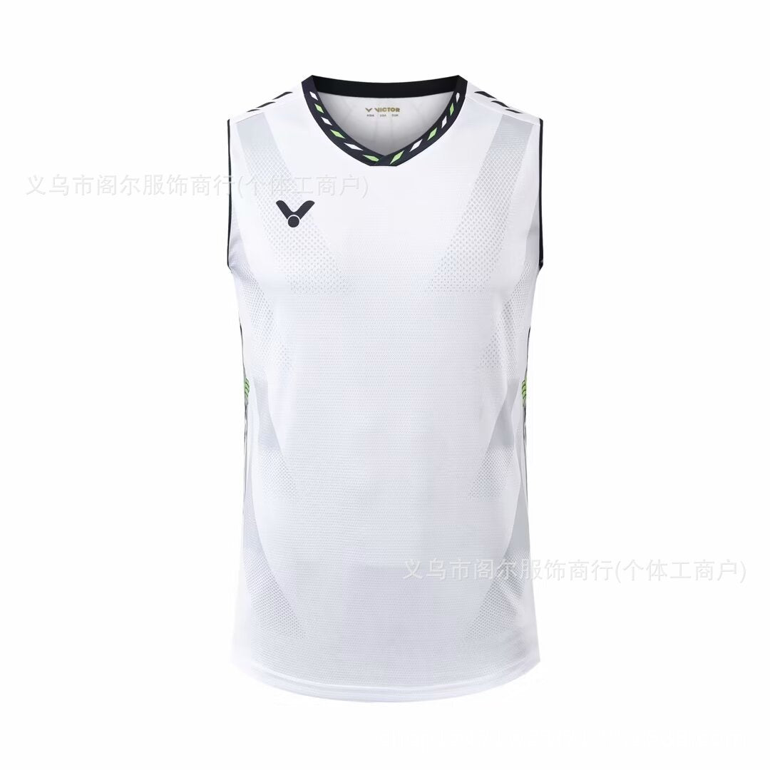 victor sleeveless badminton T shirt for Men