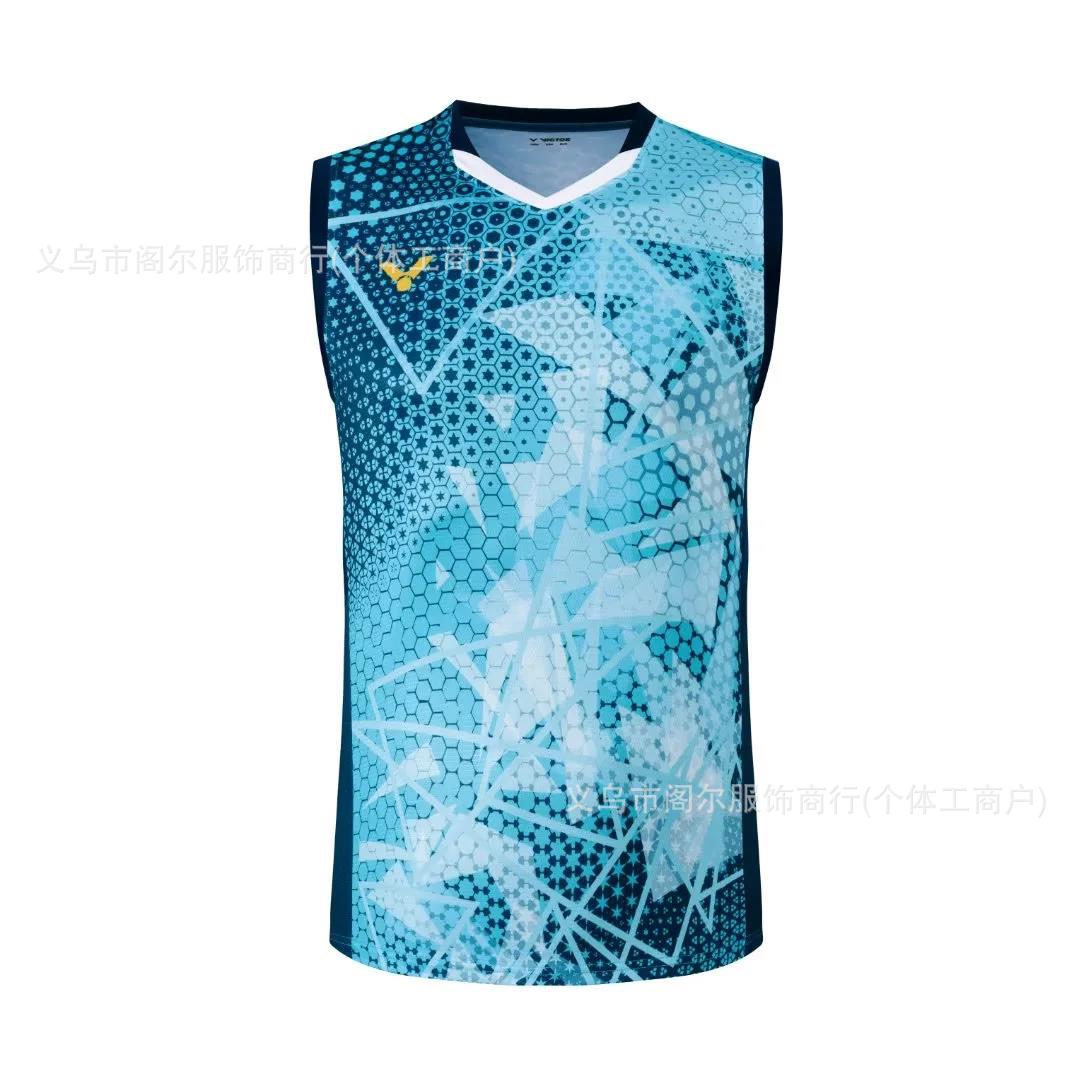 victor sleeveless badminton T shirt for Men