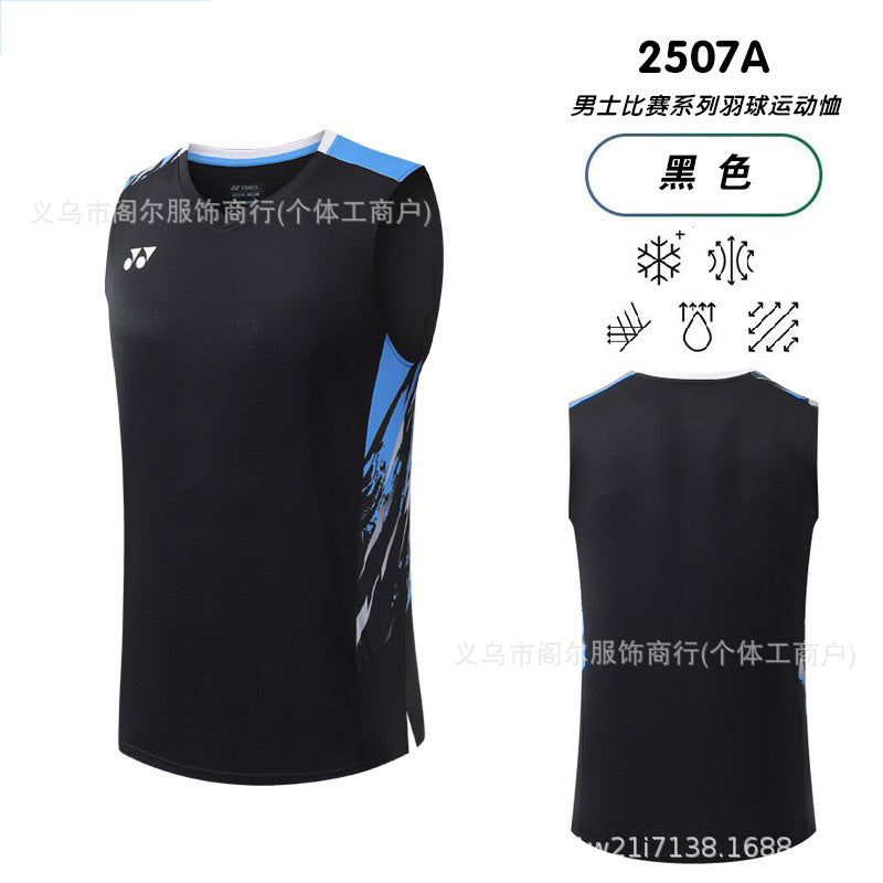 Sleeveless badminton jersey-Men