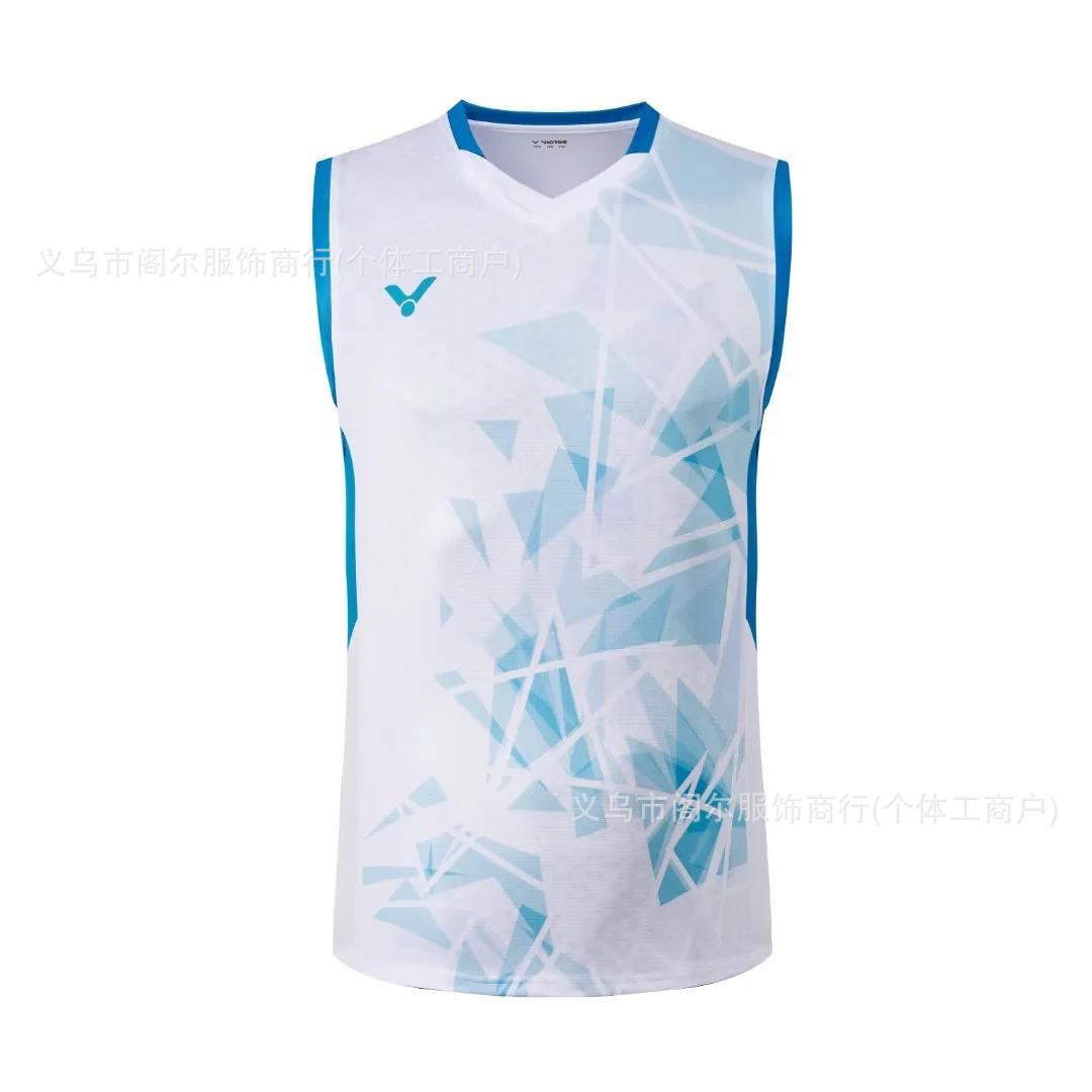 victor sleeveless badminton T shirt for Men